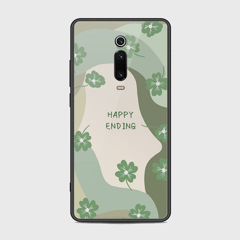 Xiaomi Mi 9T Cover - Happy Series - HQ Ultra Shine Premium Infinity Glass Soft Silicon Borders Case