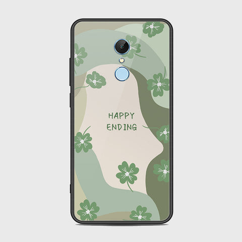 Xiaomi Redmi 5 Cover - Happy Series - HQ Ultra Shine Premium Infinity Glass Soft Silicon Borders Case