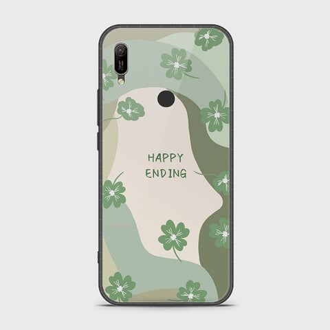 Huawei Y6 2019 / Y6 Prime 2019 Cover - Happy Series - HQ Ultra Shine Premium Infinity Glass Soft Silicon Borders Case