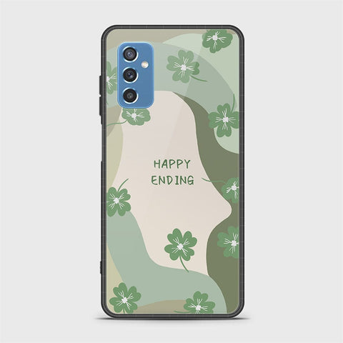 Samsung Galaxy M52 5G Cover - Happy Series - HQ Ultra Shine Premium Infinity Glass Soft Silicon Borders Case