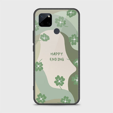 Realme C25Y Cover - Happy Series - HQ Ultra Shine Premium Infinity Glass Soft Silicon Borders Case