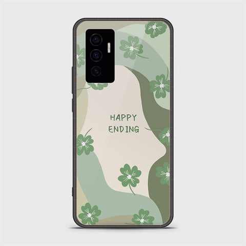 Vivo V23e Cover - Happy Series - HQ Ultra Shine Premium Infinity Glass Soft Silicon Borders Case