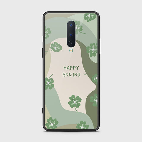 OnePlus 8 4G Cover - Happy Series - HQ Ultra Shine Premium Infinity Glass Soft Silicon Borders Case