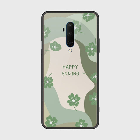 OnePlus 7T Pro Cover - Happy Series - HQ Ultra Shine Premium Infinity Glass Soft Silicon Borders Case