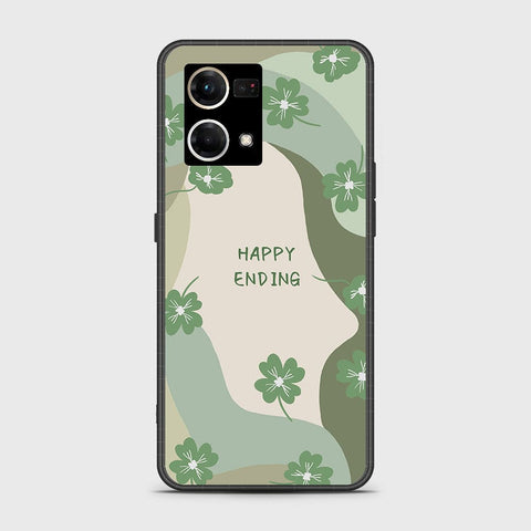 Oppo F21 Pro 4G Cover - Happy Series - HQ Ultra Shine Premium Infinity Glass Soft Silicon Borders Case