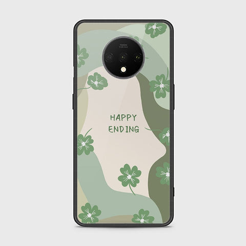 OnePlus 7T Cover - Happy Series - HQ Ultra Shine Premium Infinity Glass Soft Silicon Borders Case