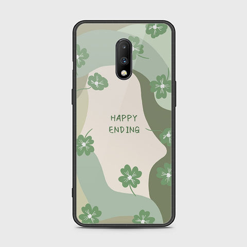 OnePlus 6T Cover - Happy Series - HQ Ultra Shine Premium Infinity Glass Soft Silicon Borders Case