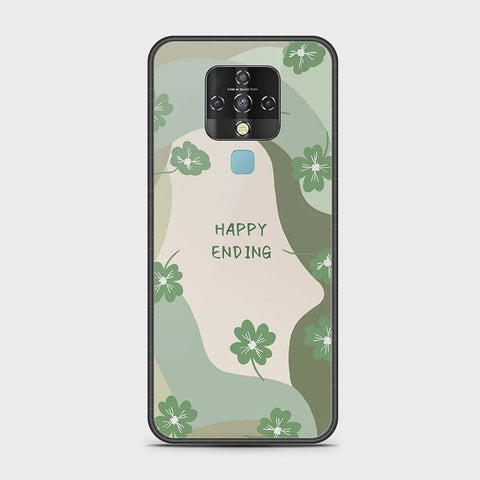 Tecno Camon 16 Cover - Happy Series - HQ Ultra Shine Premium Infinity Glass Soft Silicon Borders Case
