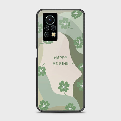 Infinix Note 11s Cover - Happy Series - HQ Ultra Shine Premium Infinity Glass Soft Silicon Borders Case