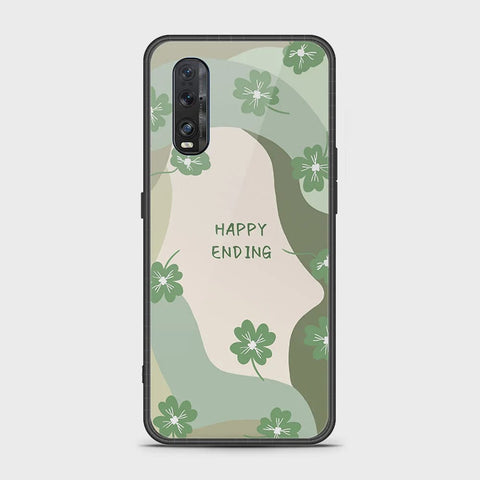 Oppo Find X2 Cover - Happy Series - HQ Ultra Shine Premium Infinity Glass Soft Silicon Borders Case