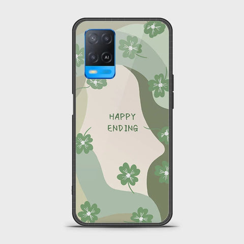 Oppo A54 4G Cover - Happy Series - HQ Ultra Shine Premium Infinity Glass Soft Silicon Borders Case