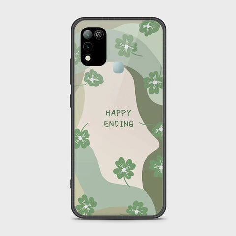 Infinix Hot 11 Play Cover - Happy Series - HQ Ultra Shine Premium Infinity Glass Soft Silicon Borders Case