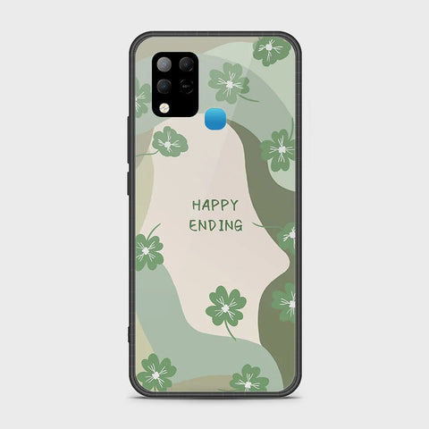 Infinix Hot 10s Cover - Happy Series - HQ Ultra Shine Premium Infinity Glass Soft Silicon Borders Case