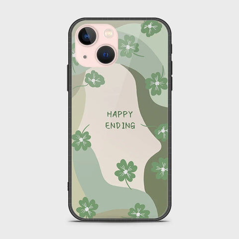 iPhone 14 Plus Cover - Happy Series - HQ Ultra Shine Premium Infinity Glass Soft Silicon Borders Case