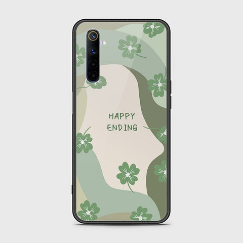 Realme 6 Cover - Happy Series - HQ Ultra Shine Premium Infinity Glass Soft Silicon Borders Case