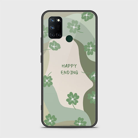 Realme C17 Cover - Happy Series - HQ Ultra Shine Premium Infinity Glass Soft Silicon Borders Case