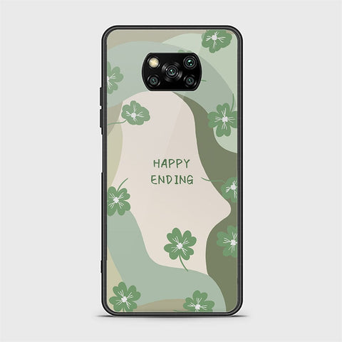Xiaomi Poco X3 Cover - Happy Series - HQ Ultra Shine Premium Infinity Glass Soft Silicon Borders Case