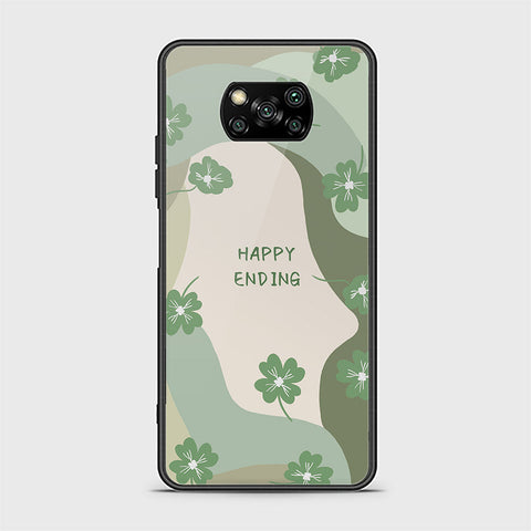 Xiaomi Poco X3 Pro Cover - Happy Series - HQ Ultra Shine Premium Infinity Glass Soft Silicon Borders Case