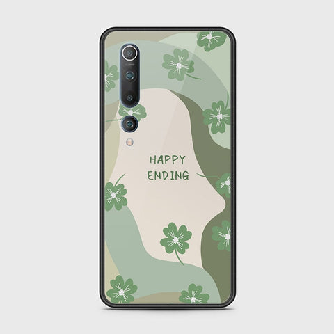 Xiaomi Mi 10 Cover - Happy Series - HQ Ultra Shine Premium Infinity Glass Soft Silicon Borders Case