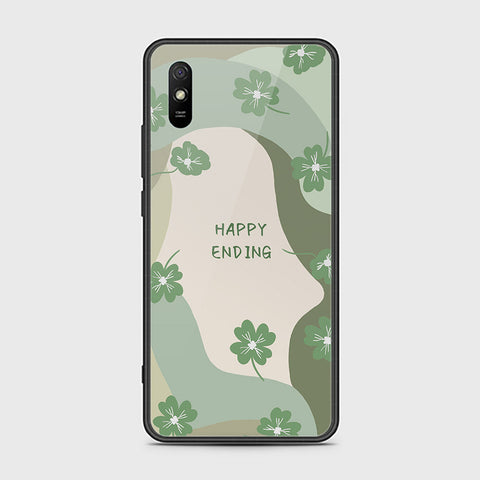 Xiaomi Redmi 9A Cover - Happy Series - HQ Ultra Shine Premium Infinity Glass Soft Silicon Borders Case