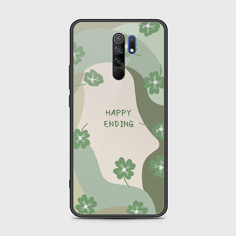 Xiaomi Redmi 9 Cover - Happy Series - HQ Ultra Shine Premium Infinity Glass Soft Silicon Borders Case