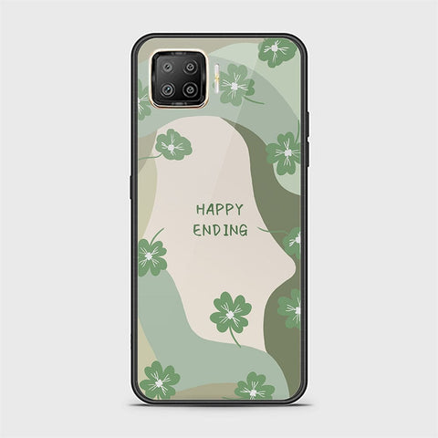 Oppo F17 Pro Cover - Happy Series - HQ Ultra Shine Premium Infinity Glass Soft Silicon Borders Case