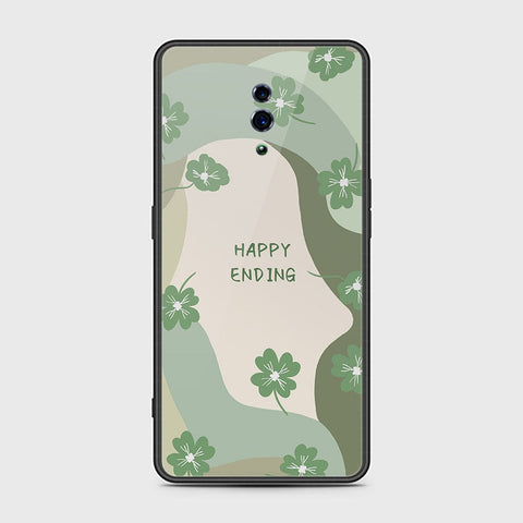 Oppo Reno Cover - Happy Series - HQ Ultra Shine Premium Infinity Glass Soft Silicon Borders Case