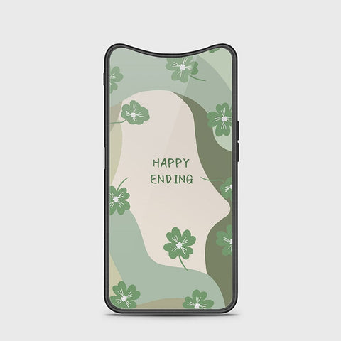 Oppo Find X Cover - Happy Series - HQ Ultra Shine Premium Infinity Glass Soft Silicon Borders Case
