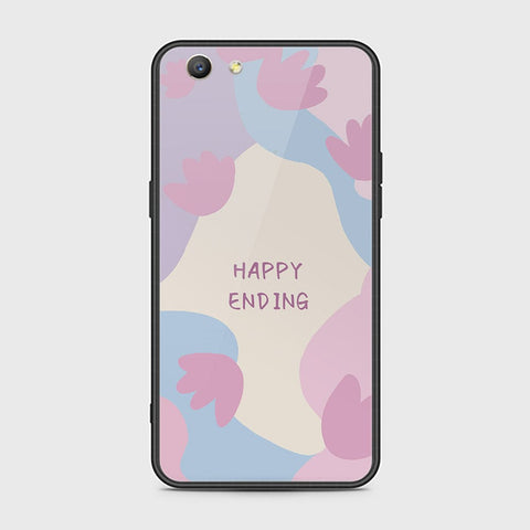 Oppo F1S Cover - Happy Series - HQ Ultra Shine Premium Infinity Glass Soft Silicon Borders Case