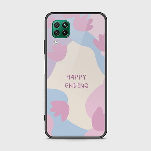 Huawei P40 Lite Cover - Happy Series - HQ Ultra Shine Premium Infinity Glass Soft Silicon Borders Case