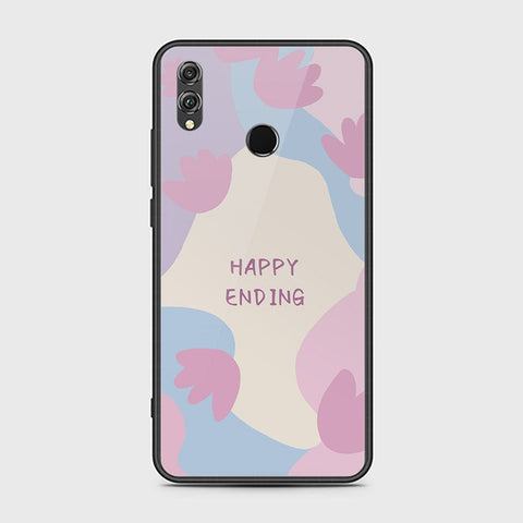 Huawei Honor 8X Cover - Happy Series - HQ Ultra Shine Premium Infinity Glass Soft Silicon Borders Case