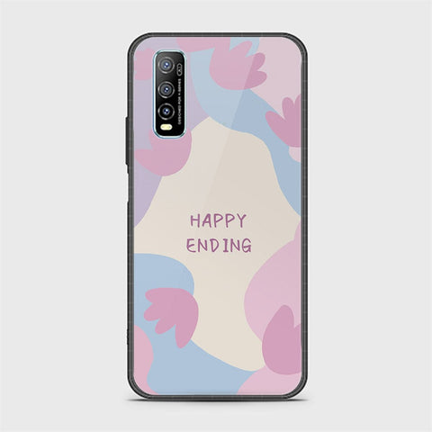 Vivo Y70s Cover - Happy Series - HQ Ultra Shine Premium Infinity Glass Soft Silicon Borders Case