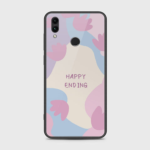 Huawei Honor 10 Lite Cover - Happy Series - HQ Ultra Shine Premium Infinity Glass Soft Silicon Borders Case