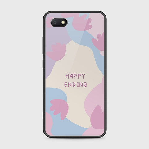 Huawei Y5 Prime 2018 Cover - Happy Series - HQ Ultra Shine Premium Infinity Glass Soft Silicon Borders Case