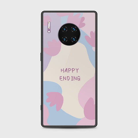 Huawei Mate 30 Pro Cover - Happy Series - HQ Ultra Shine Premium Infinity Glass Soft Silicon Borders Case