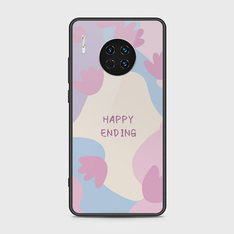 Huawei Mate 30 Cover - Happy Series - HQ Ultra Shine Premium Infinity Glass Soft Silicon Borders Case