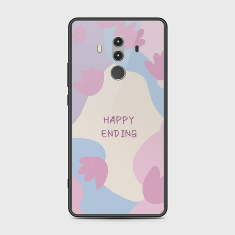 Huawei Mate 10 Pro Cover - Happy Series - HQ Ultra Shine Premium Infinity Glass Soft Silicon Borders Case