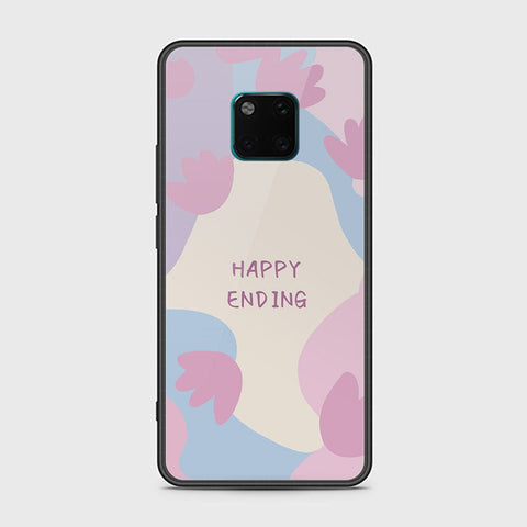 Huawei Mate 20 Pro Cover - Happy Series - HQ Ultra Shine Premium Infinity Glass Soft Silicon Borders Case