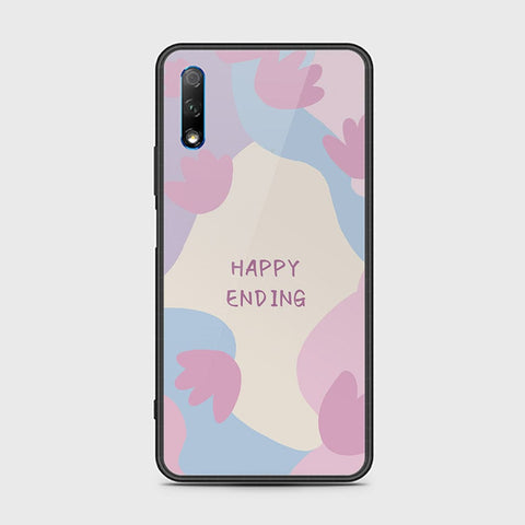 Honor 9X Cover - Happy Series - HQ Ultra Shine Premium Infinity Glass Soft Silicon Borders Case