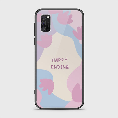 Samsung Galaxy A02s Cover - Happy Series - HQ Ultra Shine Premium Infinity Glass Soft Silicon Borders Case