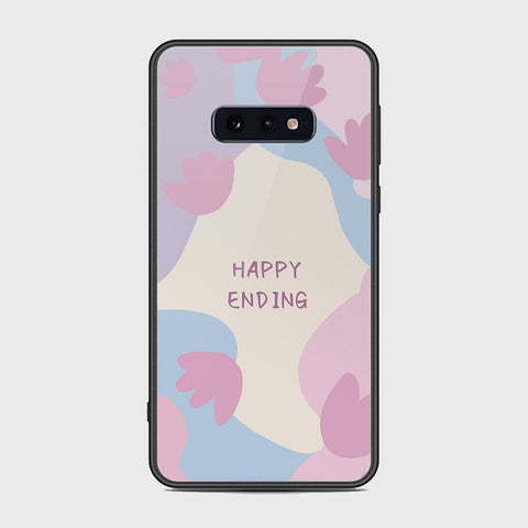 Samsung Galaxy S10e Cover - Happy Series - HQ Ultra Shine Premium Infinity Glass Soft Silicon Borders Case