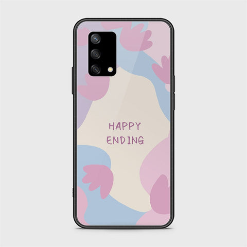 Oppo A95 4G Cover - Happy Series - HQ Ultra Shine Premium Infinity Glass Soft Silicon Borders Case