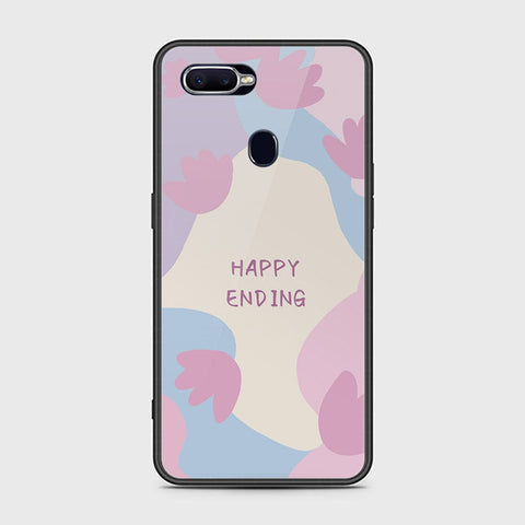 Oppo F9 / F9 Pro Cover - Happy Series - HQ Ultra Shine Premium Infinity Glass Soft Silicon Borders Case