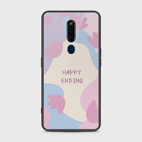 Oppo R19 Cover - Happy Series - HQ Ultra Shine Premium Infinity Glass Soft Silicon Borders Case