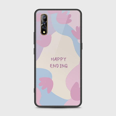Vivo S1 Cover - Happy Series - HQ Ultra Shine Premium Infinity Glass Soft Silicon Borders Case