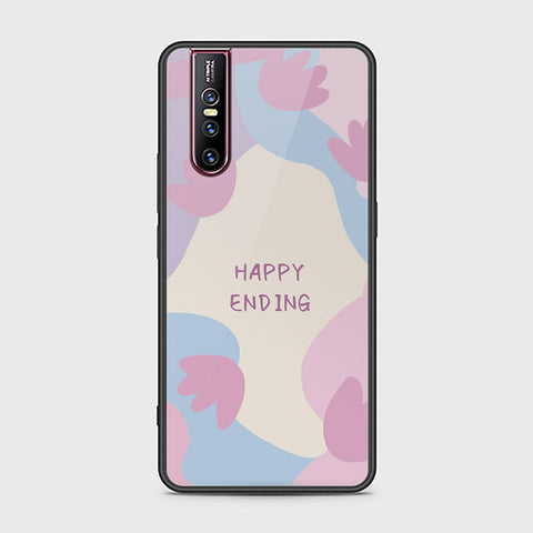 Vivo V15 Pro Cover - Happy Series - HQ Ultra Shine Premium Infinity Glass Soft Silicon Borders Case