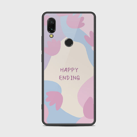 Xiaomi Redmi 7 Cover - Happy Series - HQ Ultra Shine Premium Infinity Glass Soft Silicon Borders Case