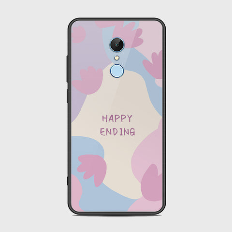 Xiaomi Redmi 5 Cover - Happy Series - HQ Ultra Shine Premium Infinity Glass Soft Silicon Borders Case