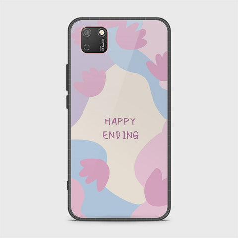 Huawei Y7p Cover - Happy Series - HQ Ultra Shine Premium Infinity Glass Soft Silicon Borders Case
