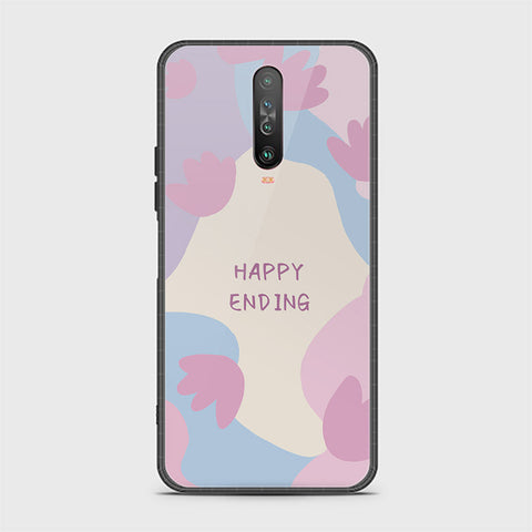 Xiaomi Redmi K30 Cover - Happy Series - HQ Ultra Shine Premium Infinity Glass Soft Silicon Borders Case